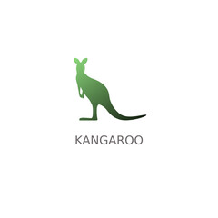 Vector logo kangaroo