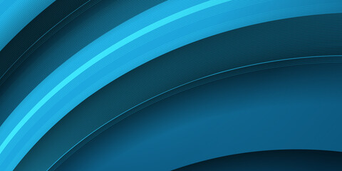 Modern blue abstract background, the look of stainless steel, circular lines on a blue background 