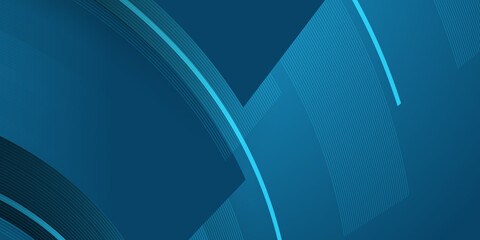 Modern blue abstract background, the look of stainless steel, circular lines on a blue background 