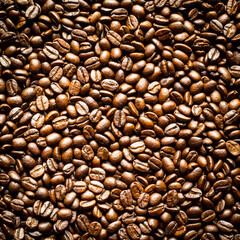 Roasted Coffee Beans background texture. 