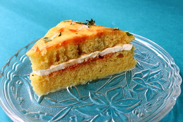 Delicious sandwich dhokla