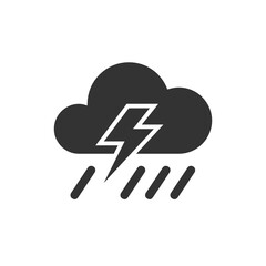 Storm solid icon.