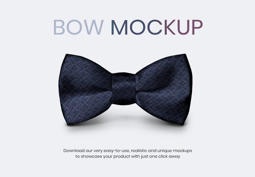Editable Bow Tie Mockup