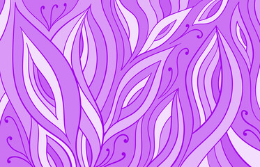 Abstract decorative pink floral design. Vector illustration.