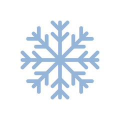 Snow flat icon.