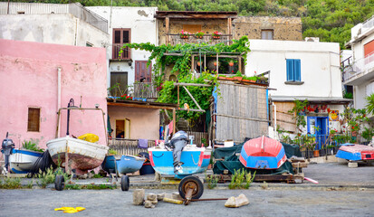 Fototapeta na wymiar Rinella, Salina Island, Sicily