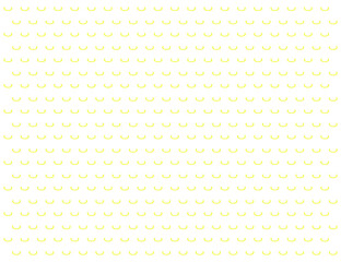 Abstract modern pattern with yellow geometric forms on white background, simple banner, design for decoration, wrapping paper, print, fabric or textile, lovely card, vector illustration