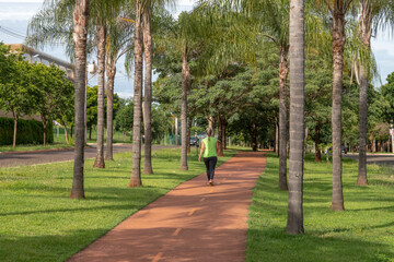 Pista de caminhada na cidade de Ribeirão Preto
