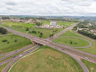 Vista do trevo Unimed em Ribeir&atilde;o Preto 