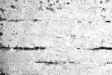 Texture of a brick wall with cracks and scratches which can be used as a background