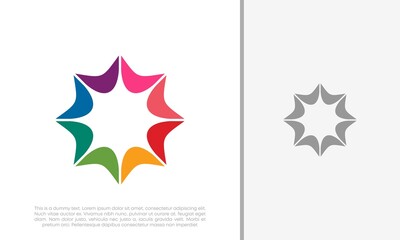 Global Community Logo Icon Elements Template. Community human Logo template vector. Community health care. Abstract Community logo