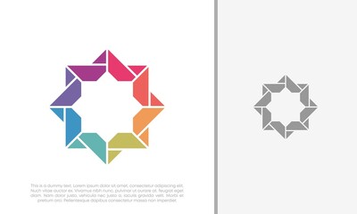 Global Community Logo Icon Elements Template. Community human Logo template vector. Community health care. Abstract Community logo