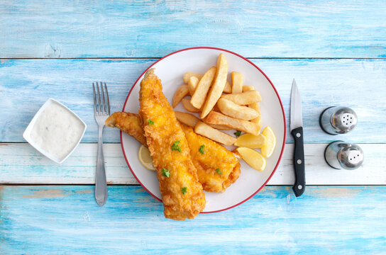 Traditional Seaside Fish And Chips