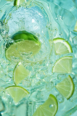 Glass with a fruit drink.