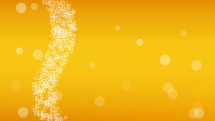 Craft beer background. Lager splash. Oktoberfest foam.