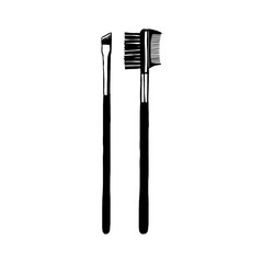 Makeup brushes for eyes icon