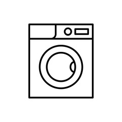 Washing machine icon vector linear style