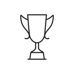 Award cup icon vector linear style