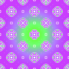 Geometric vector pattern with purple and green gradient. simple ornament for wallpapers and backgrounds.