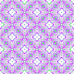 Geometric vector pattern with purple and green gradient. simple ornament for wallpapers and backgrounds.