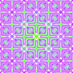 Geometric vector pattern with purple and green gradient. simple ornament for wallpapers and backgrounds.
