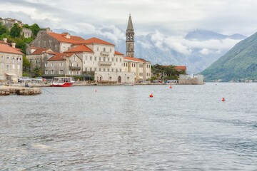Perast - a picturesque town of sailors and captains, Bay of Kotor, Montenegro