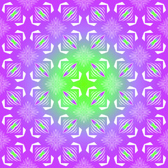Geometric vector pattern with purple and green gradient. simple ornament for wallpapers and backgrounds.