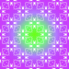 Fototapeta na wymiar Geometric vector pattern with purple and green gradient. simple ornament for wallpapers and backgrounds.