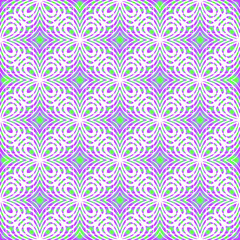 Geometric vector pattern with purple and green gradient. simple ornament for wallpapers and backgrounds.