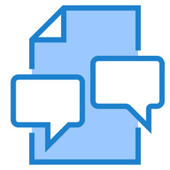 inbox blue style icon