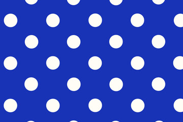 dark blue background with polka dots, blue background in a white circle
