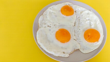 fried egg on a plate
