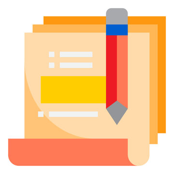 Edit flat style icon