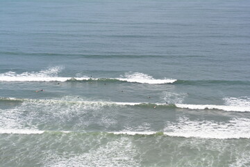Fototapeta premium surfers on the beach