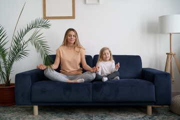 Togetherness Concept. Daughter hugging her mum. Love family, parenthood childhood concept. Mom and her kid playing together