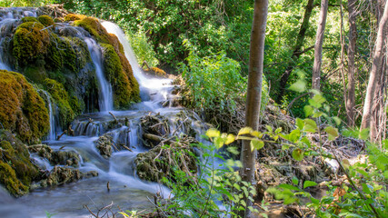 Little waterfall in Krka National Park in Croatia