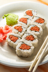Japanese Sushi Salmon Roll