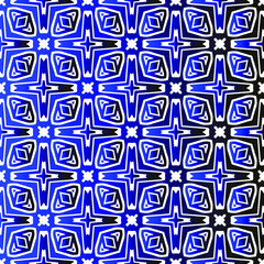 Geometric vector pattern with blue and black gradient. simple ornament for wallpapers and backgrounds.