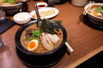 Ramen with Pork Bone Based Soup