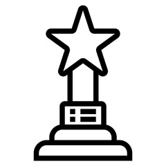 Award outline style icon