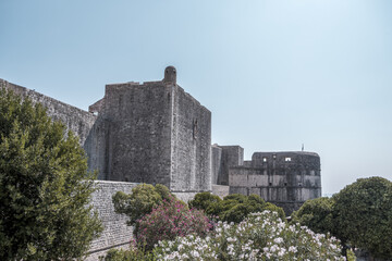 Fototapeta na wymiar castle in the center of the city