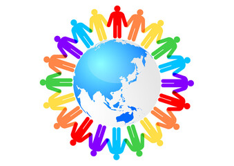 SDGs-持続可能な開発目標の人々シルエットイメージマーク