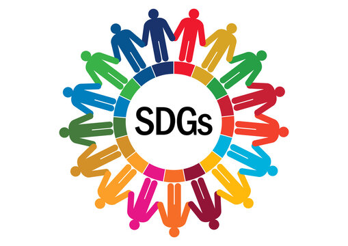 SDGs-持続可能な開発目標の人々シルエットイメージマーク