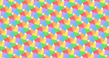 repetitive abstract geometric rainbow pattern-6q1a