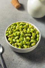 Raw Green Organic Steamed Edamame
