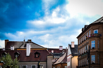 チェコ、チェスキークルムロフの情景