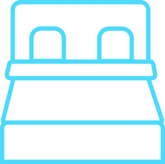 bed pillow vector
