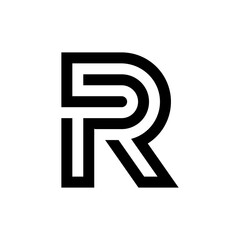 Letter RP PR logo template