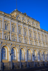 Fototapeta na wymiar Grand Kremlin Palace of Moscow Kremlin. Color photo
