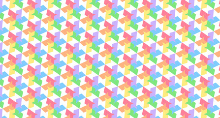 Fototapeta na wymiar repetitive abstract geometric rainbow pattern-6q2a2